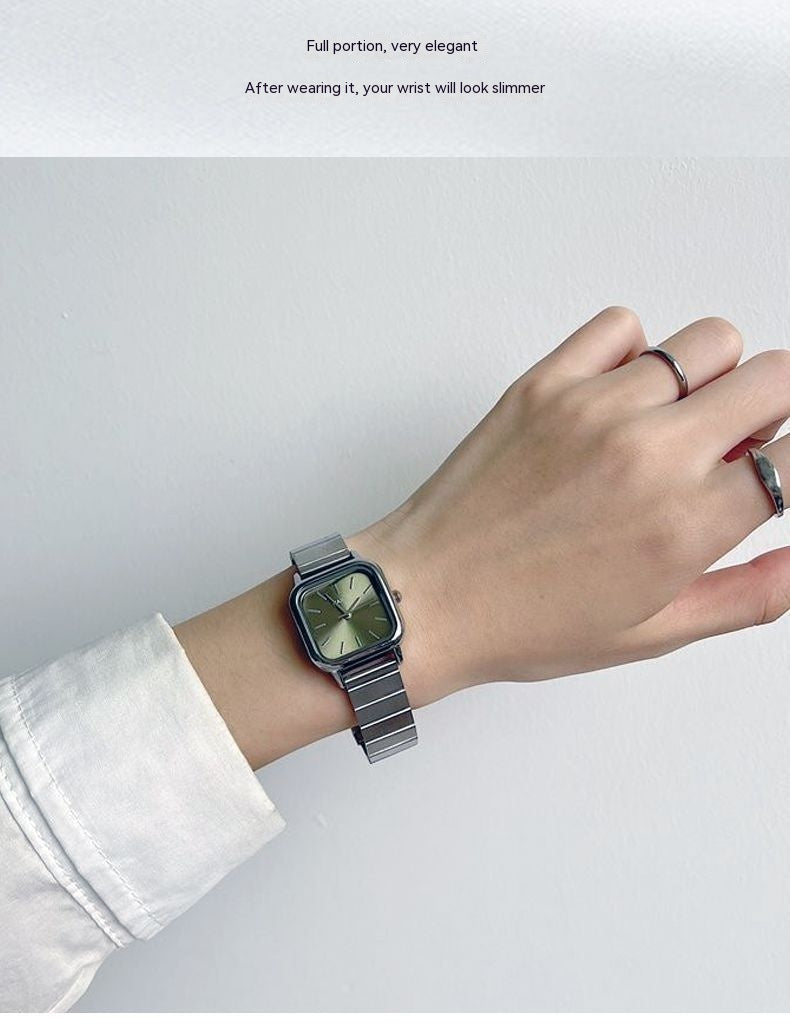 Style cool All-matching Graceful Retro Haute Sens de la mode montre simple Quartz