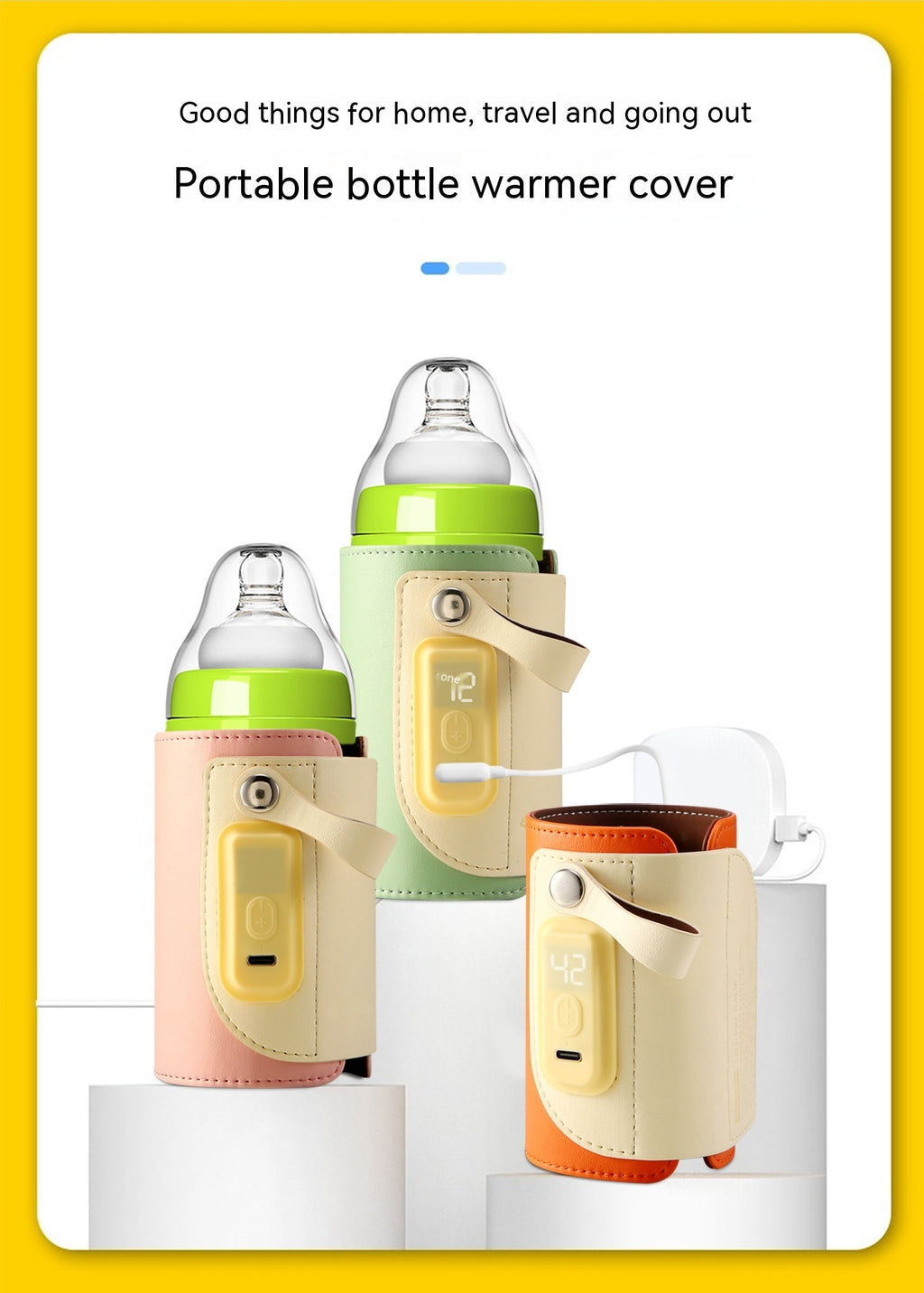 Température constante Chauffage pour bébé Isolant Bouteille de lait Night Out Portable Heat-holding B