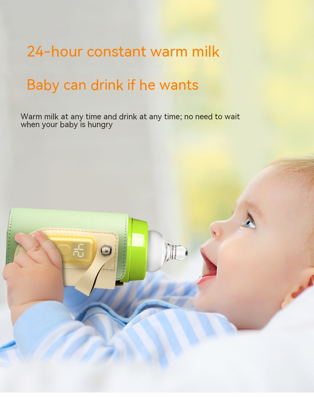Température constante Chauffage pour bébé Isolant Bouteille de lait Night Out Portable Heat-holding B