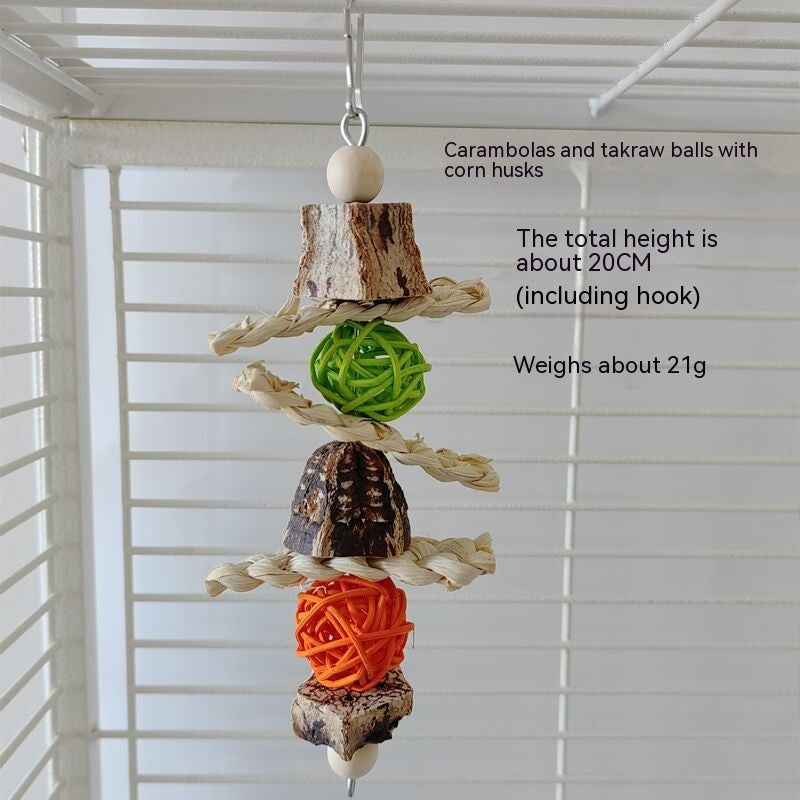 Jouets de perroquet Fournitures de bitumes de perroquet Oiseau Stand Rod Bird Cage