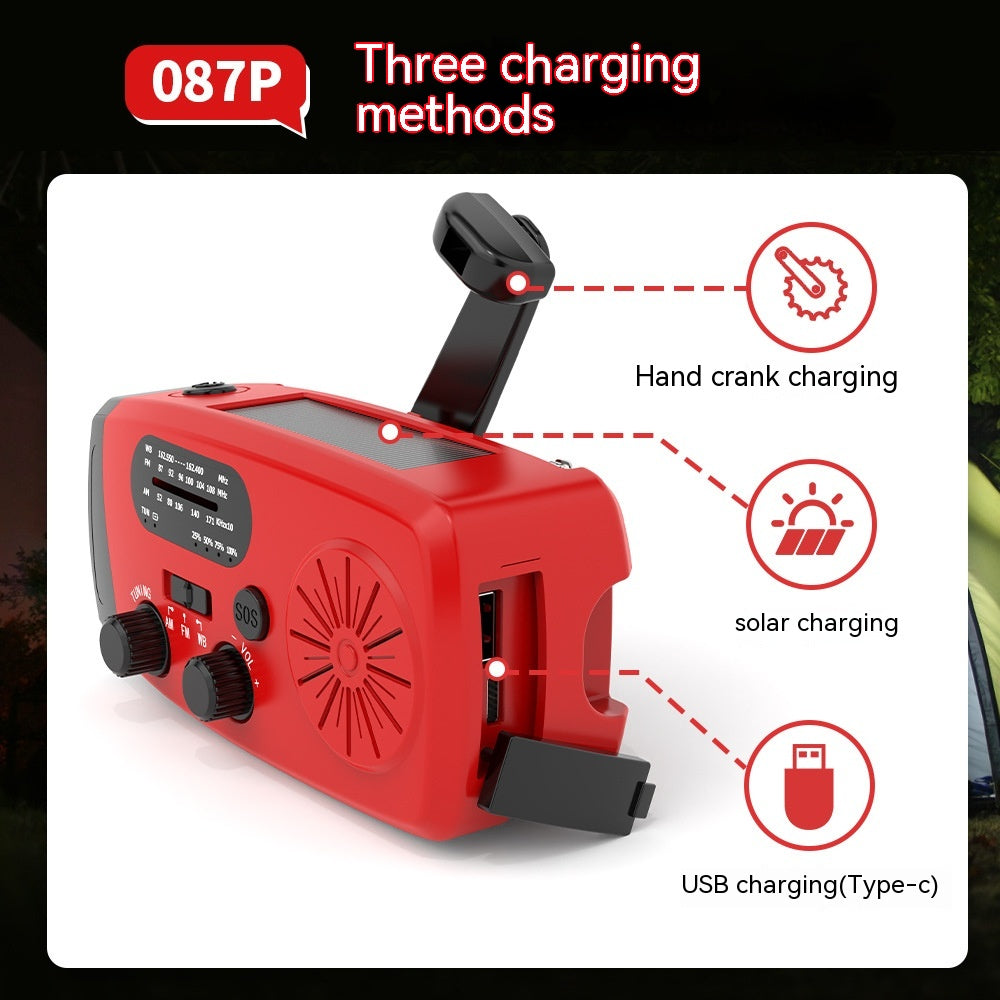 Multifunctional Solar-Powered Portable Emergency Radio