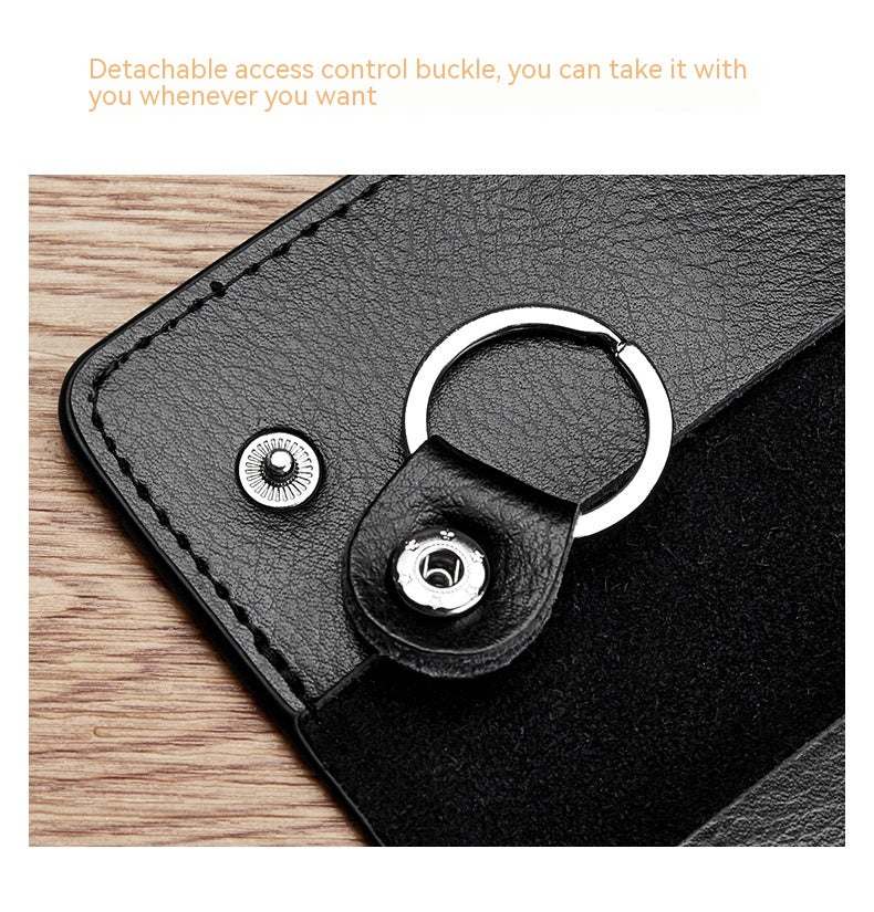 Hommes Multi-fonctionnel haute qualité en cuir véritable Porte-clés de carte de grande capacité Stor