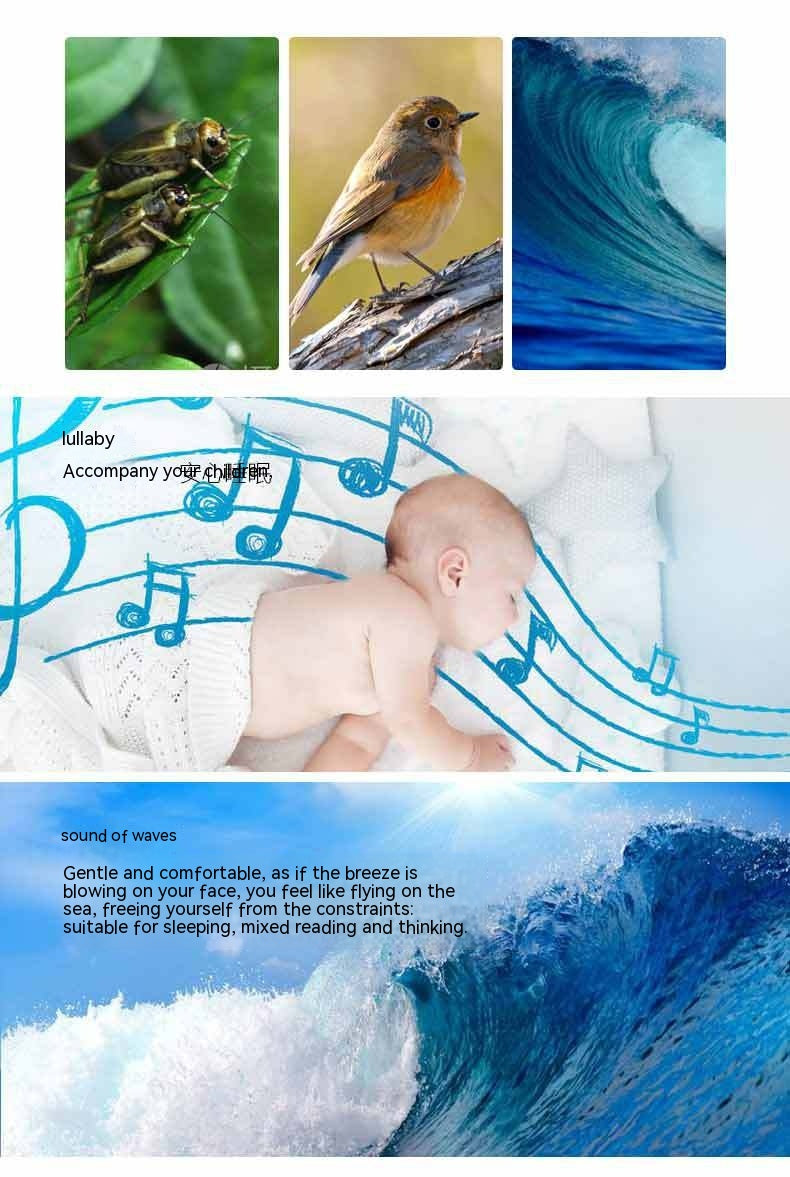 Instrument électronique de traitement du sommeil Dispositifs d'hypnose apaisante pour bébé dormant