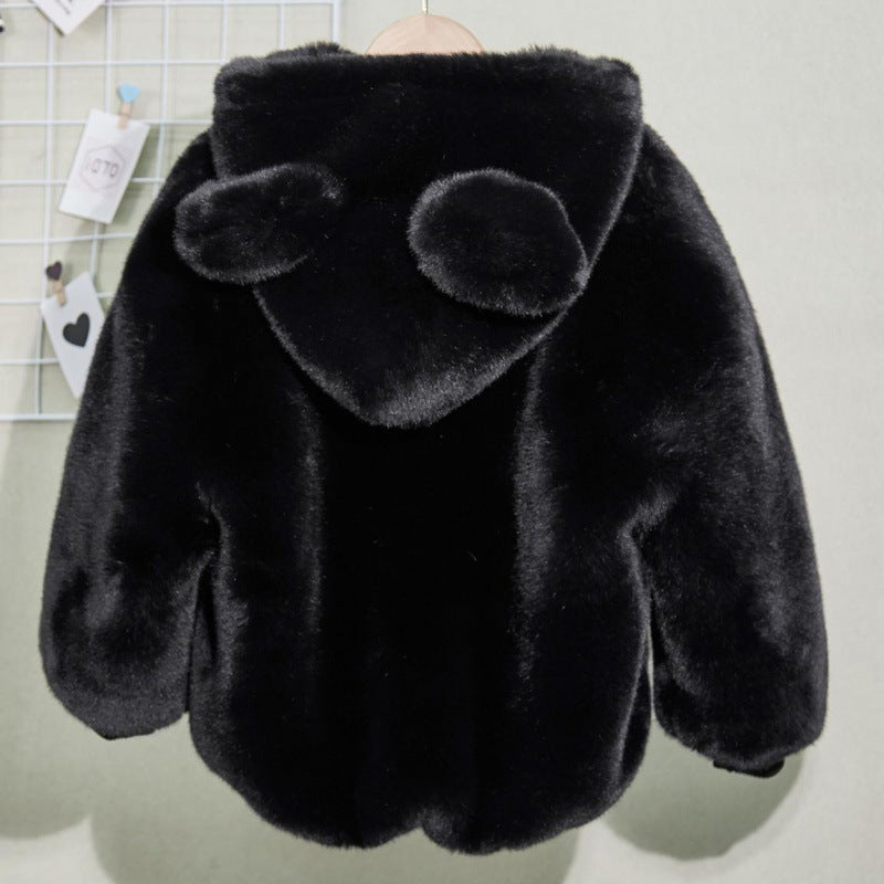Automne et hiver Épaisseur de fourrure d'enfant Mink Fur