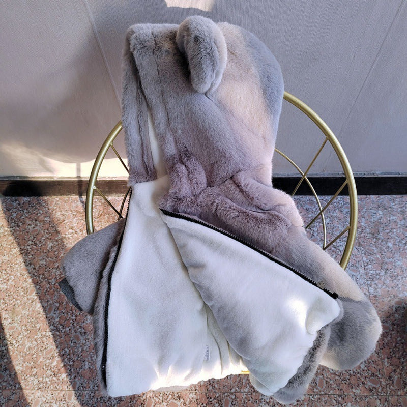 Automne et hiver Épaisseur de fourrure d'enfant Mink Fur