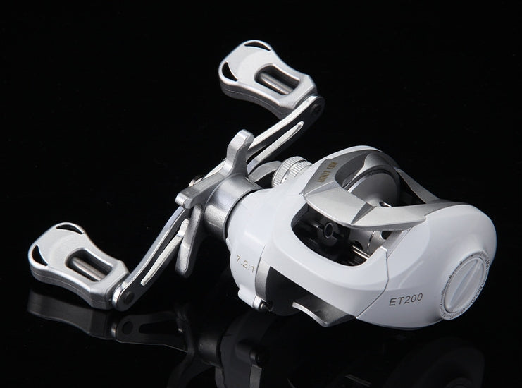 Petit blanc Micro article Bait Casting Bobine Drip roue rapport vitesse roue de pêche