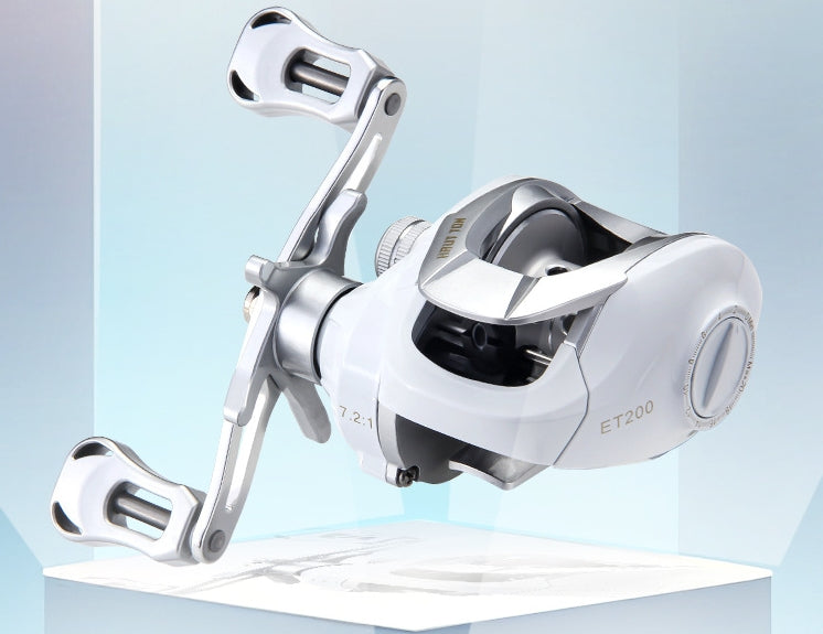 Petit blanc Micro article Bait Casting Bobine Drip roue rapport vitesse roue de pêche