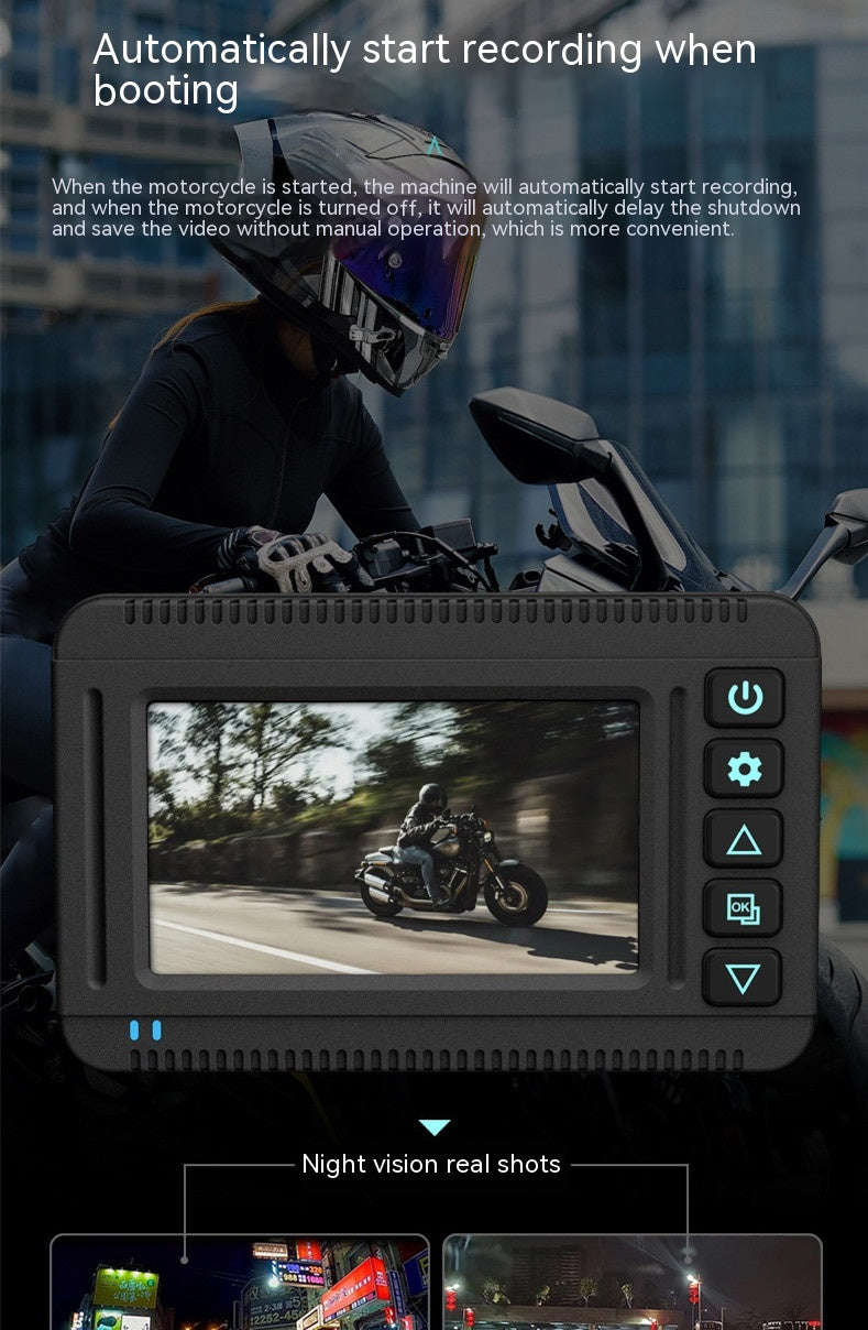 Trajectoire GPS d'enregistreur d'eau de moto haute définition