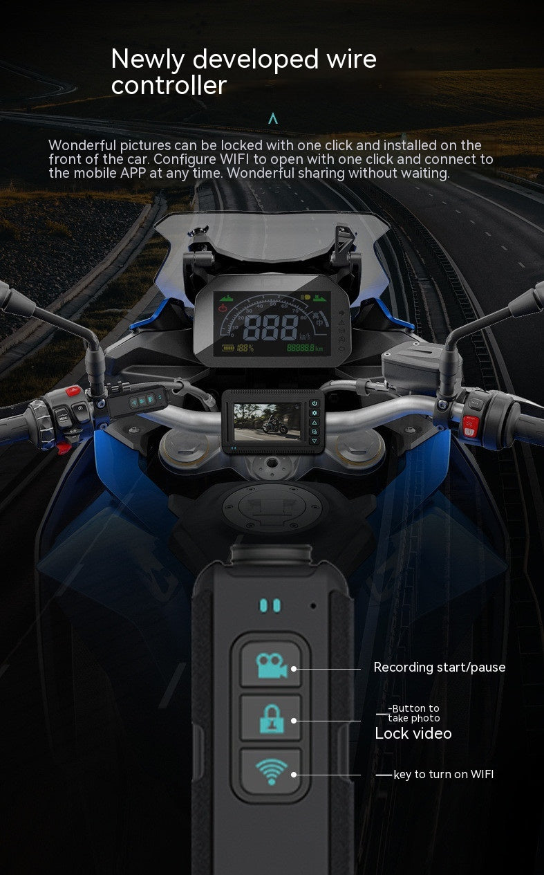 Trajectoire GPS d'enregistreur d'eau de moto haute définition