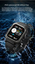 Triproof Outdoor Sports Bluetooth Appel électronique Step Heart Rate Watch