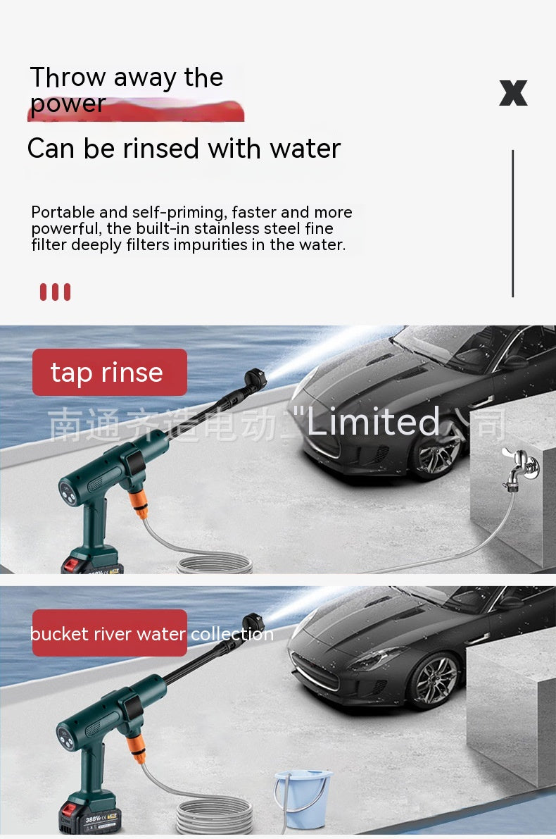 Spray pistolet à eau sans pinceau lavage de voiture nettoyage de maison Impact automatique
