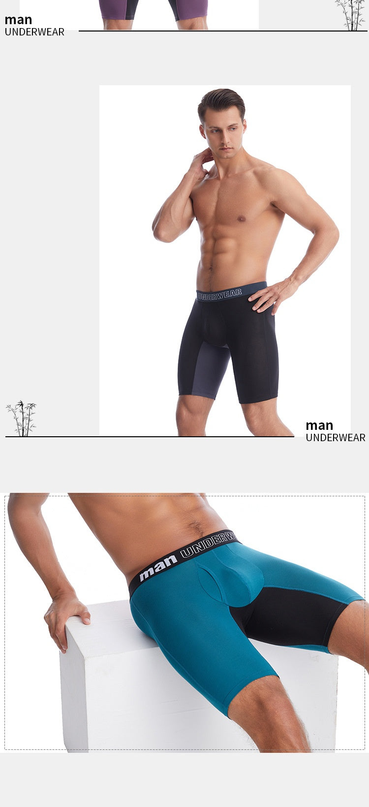 Sous-vêtements pour hommes ouverts en fibre de bambou