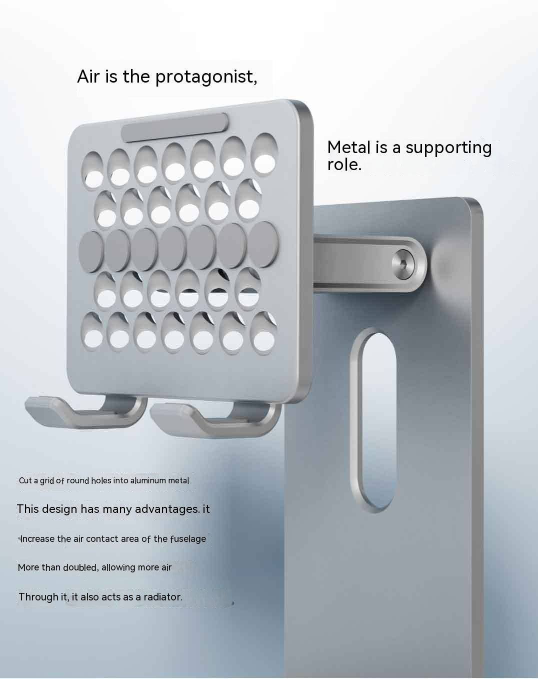 Support général de l'ordinateur plat Liftable Mobile Desktop Stand