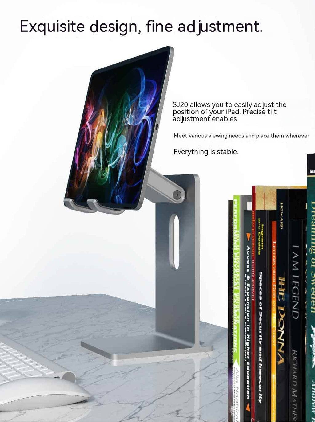 Support général de l'ordinateur plat Liftable Mobile Desktop Stand