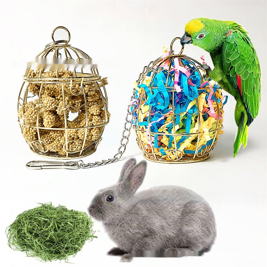 Jouet de perroquet Bird Bite Rabbit alimentant l'eau Alimentation Jouet brossé