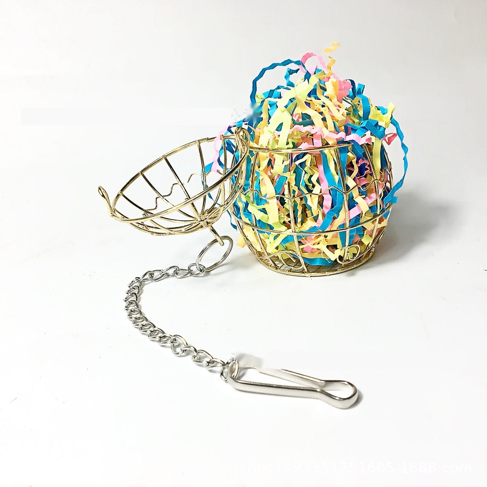 Jouet de perroquet Bird Bite Rabbit alimentant l'eau Alimentation Jouet brossé
