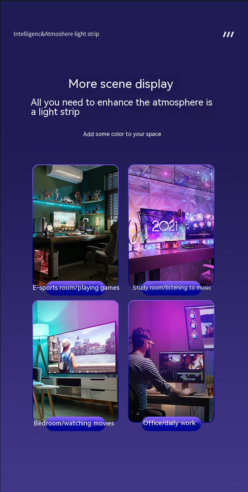RGB Esports Ordinateur de bureau affichage atmosphère rétroéclairage