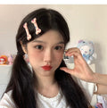 Imprimé par os XINGX Word Clip Side Bangs Canards Clip Femelle