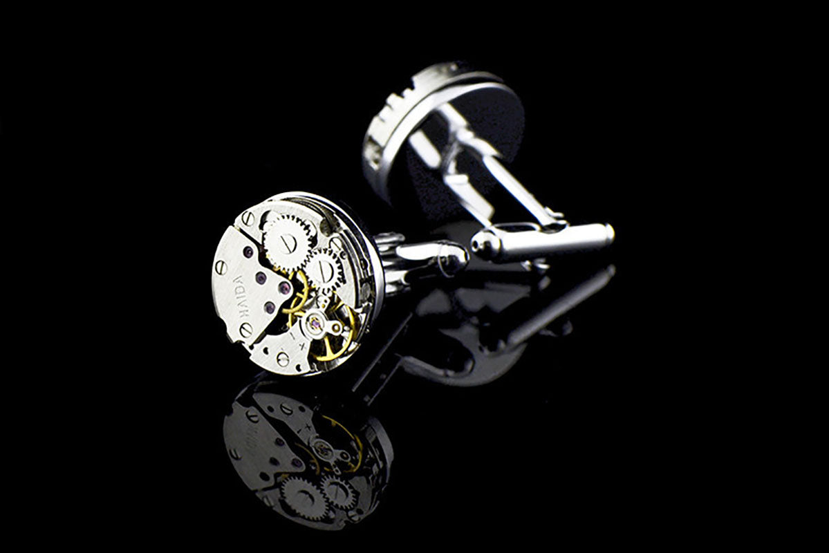 Mouvement mécanique French Shirt Cufflinks
