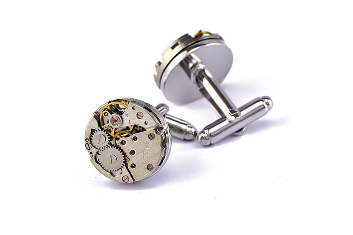 Mouvement mécanique French Shirt Cufflinks