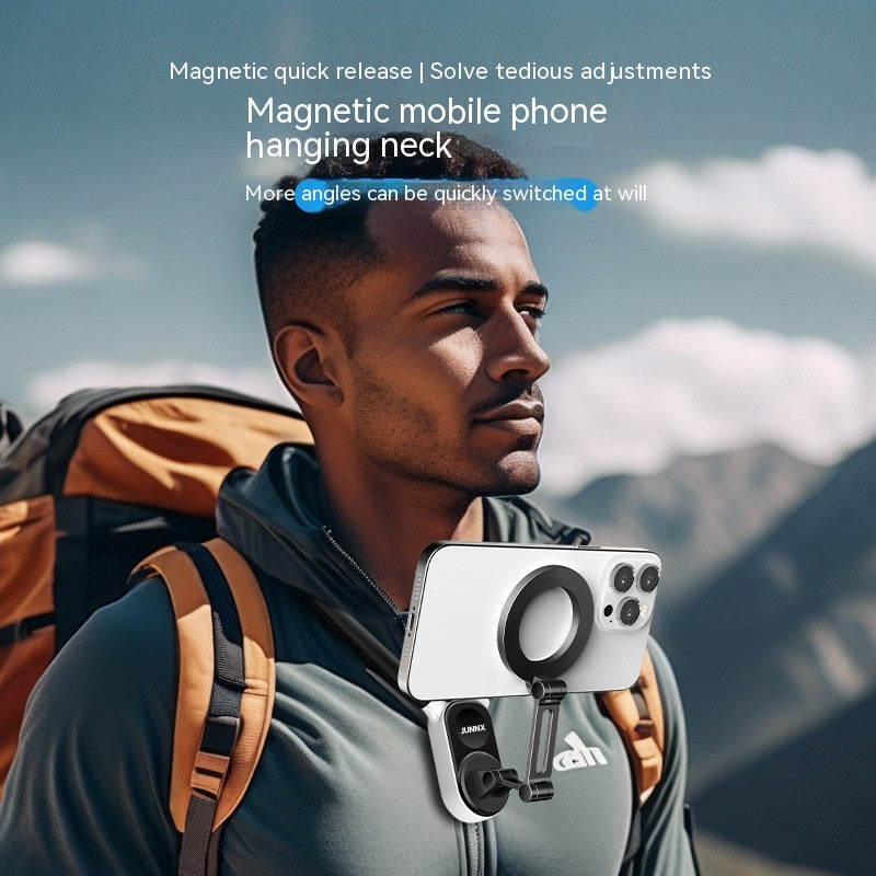 Cou suspendu Téléphone mobile Caméra de sport Support magnétique