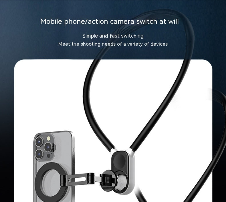 Cou suspendu Téléphone mobile Caméra de sport Support magnétique