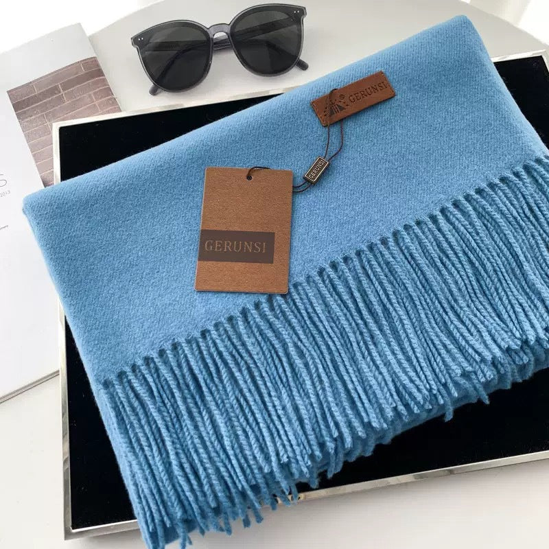 Écharpe de gobelets à la mode à la couleur solide et épaisse pour femmes
