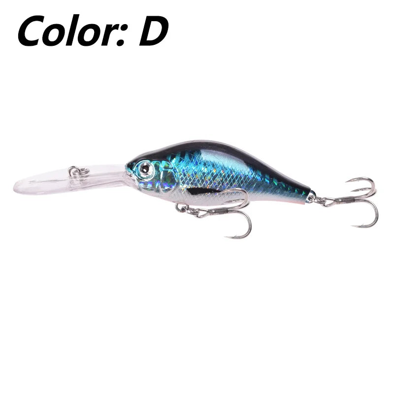 Floating Rock Little Fat Man Deep Diving Long Tongue Board Mino Lure