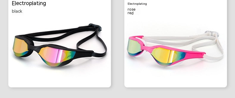 Lunettes de natation anti-buée anti-buée Racing HD