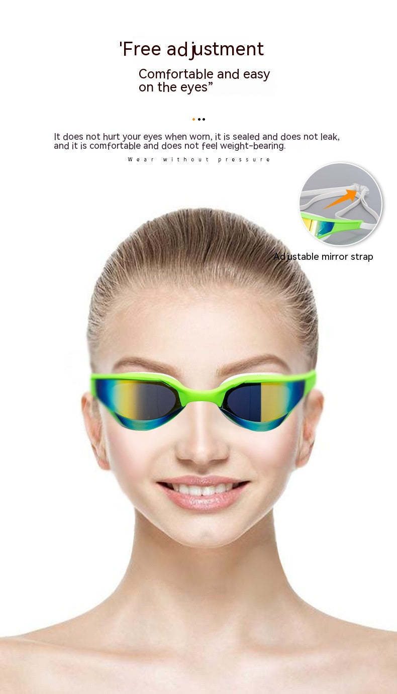 Lunettes de natation anti-buée anti-buée Racing HD