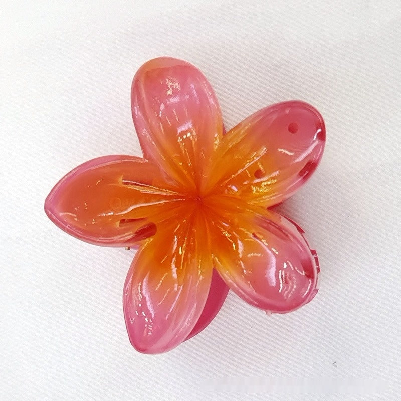 Fleur d'oeuf Bauhinia Retour Spoon Grasping Clip capillaire