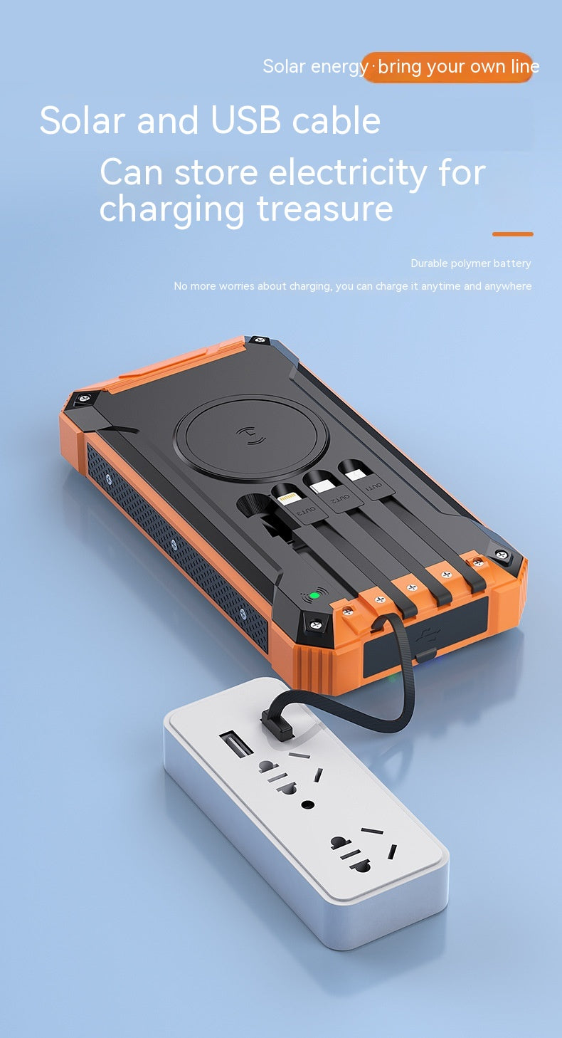 Source d'alimentation portable solaire sans fil de recharge