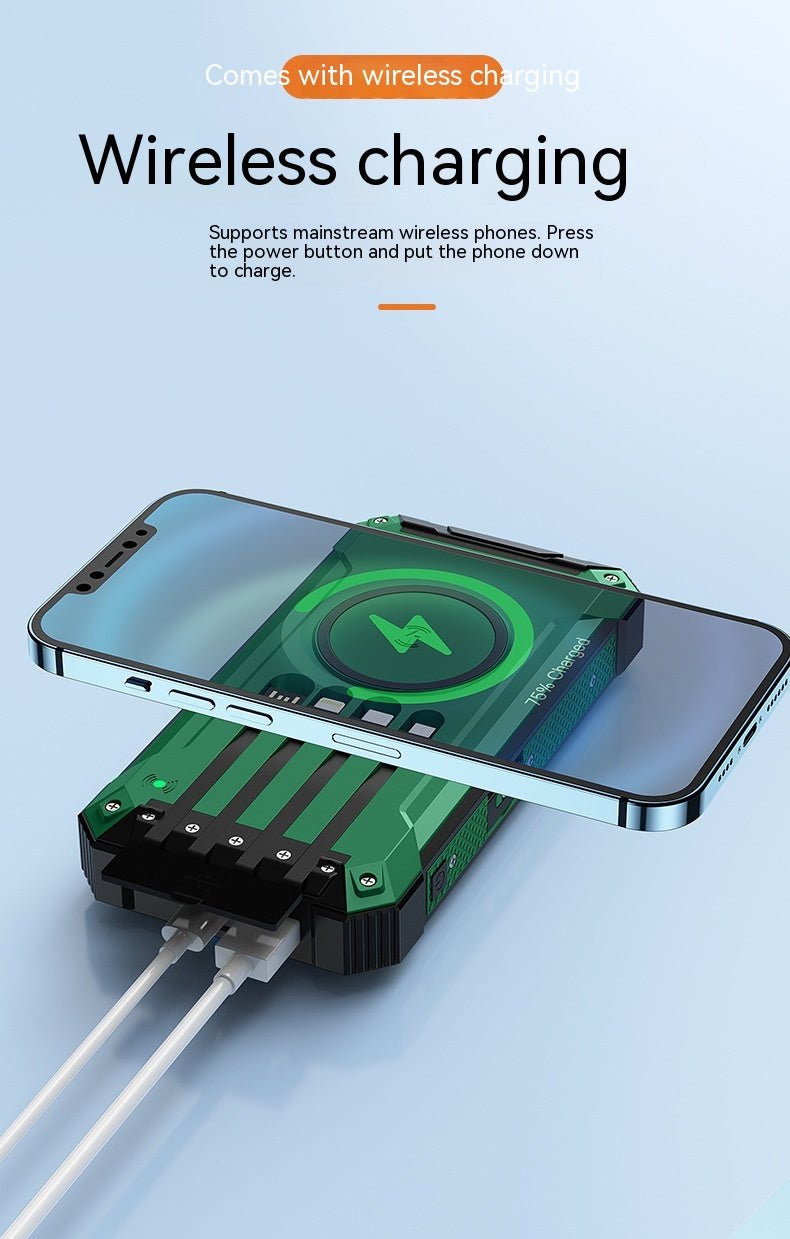 Source d'alimentation portable solaire sans fil de recharge