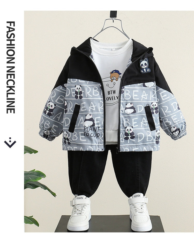 Manteau de garçon Printemps et Veste à capuche d'automne