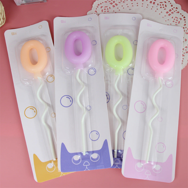 Ballons rotatifs Bougies numériques Bougies d'anniversaire