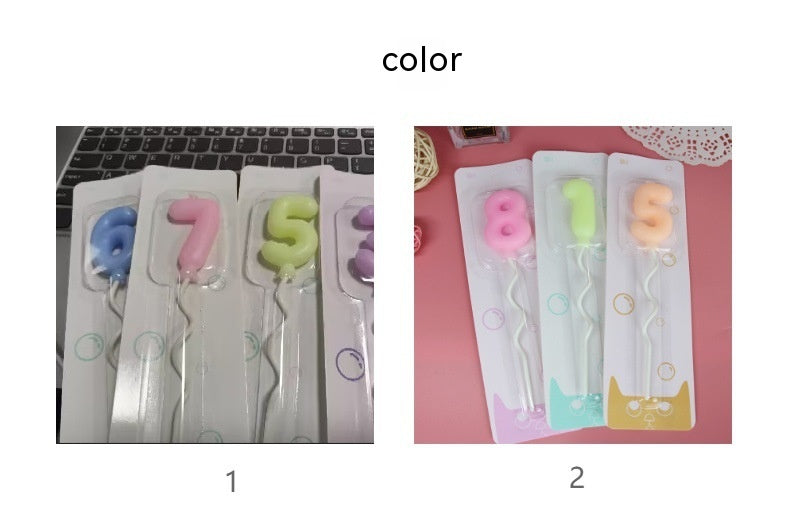 Ballons rotatifs Bougies numériques Bougies d'anniversaire