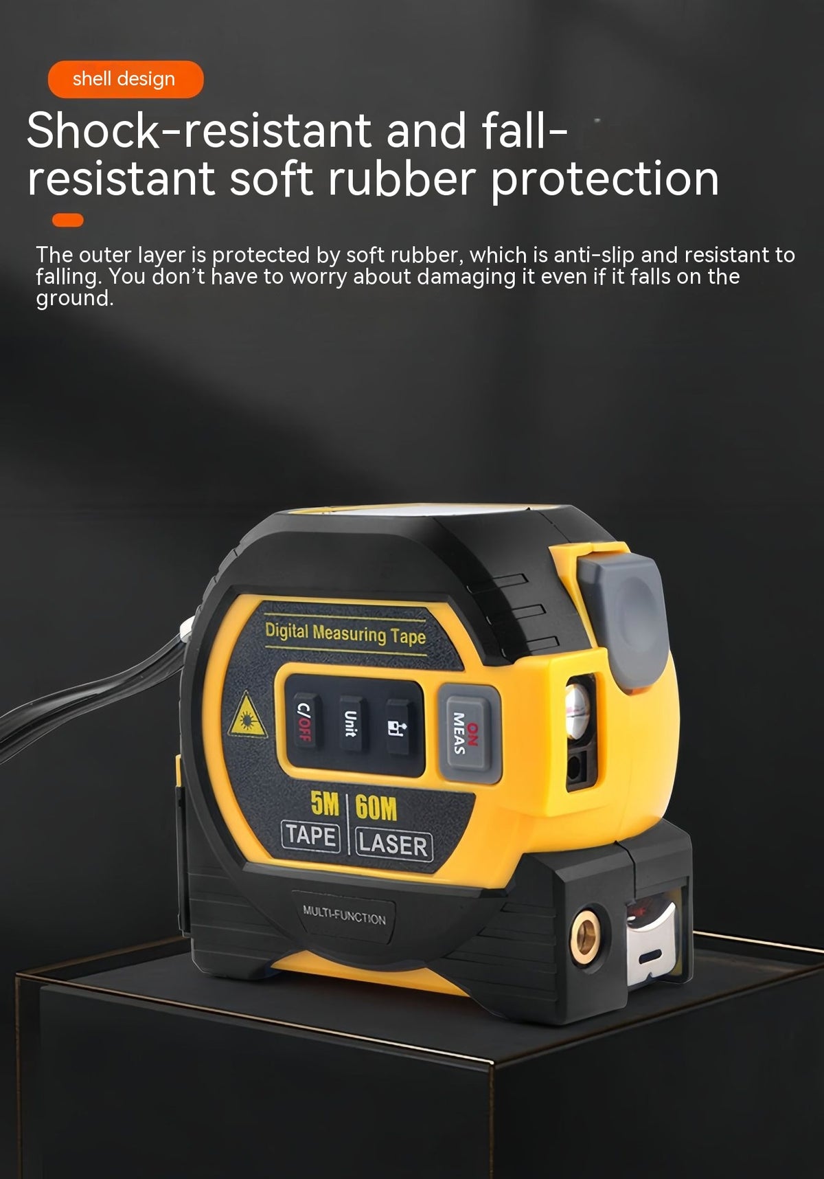 Laser Range Finder Haute précision de mesure de distance de règle infrarouge ruban laser portable Ra