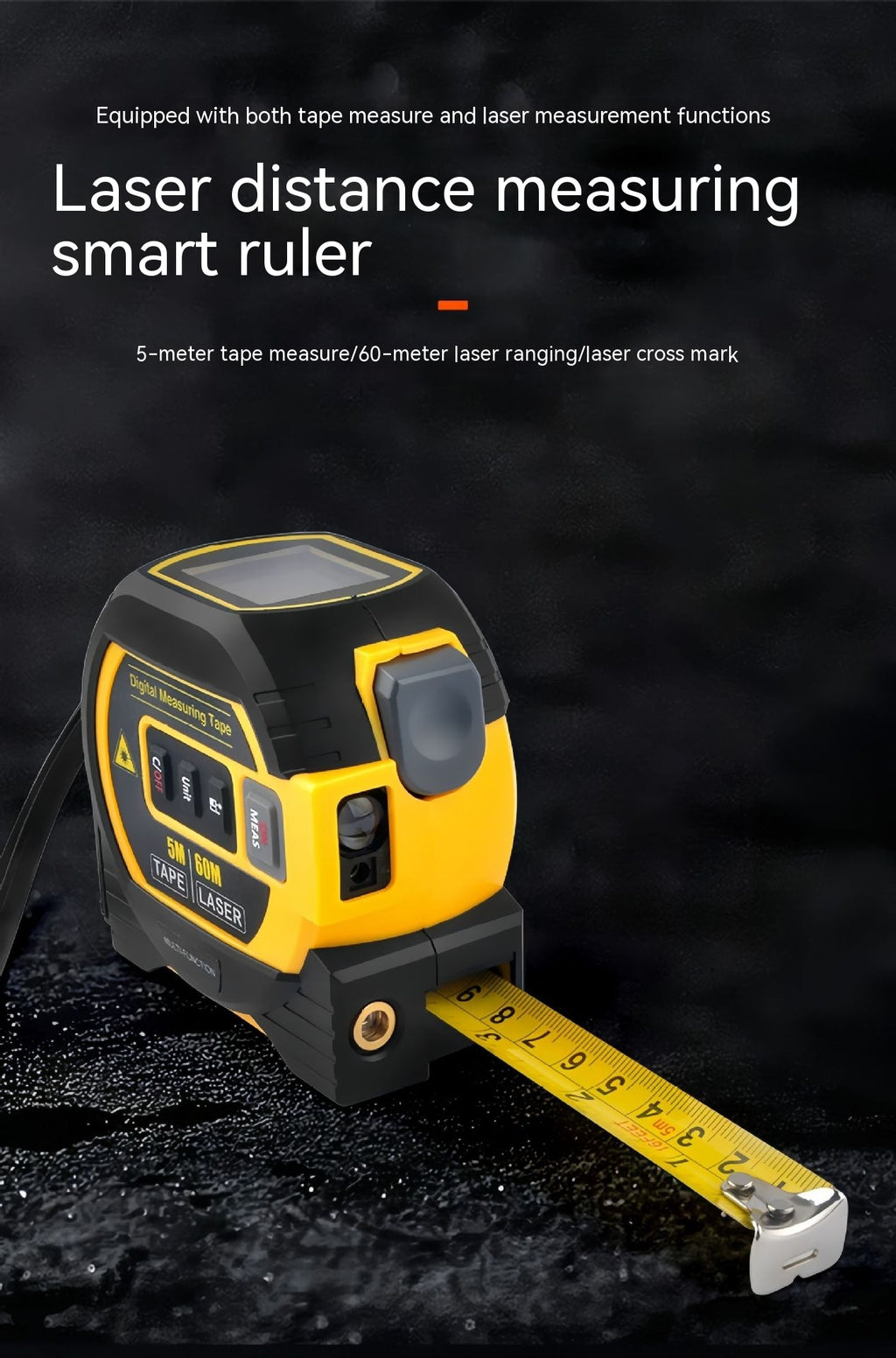 Laser Range Finder Haute précision de mesure de distance de règle infrarouge ruban laser portable Ra