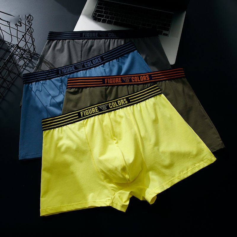Boxers hommes coton respirant faible taille