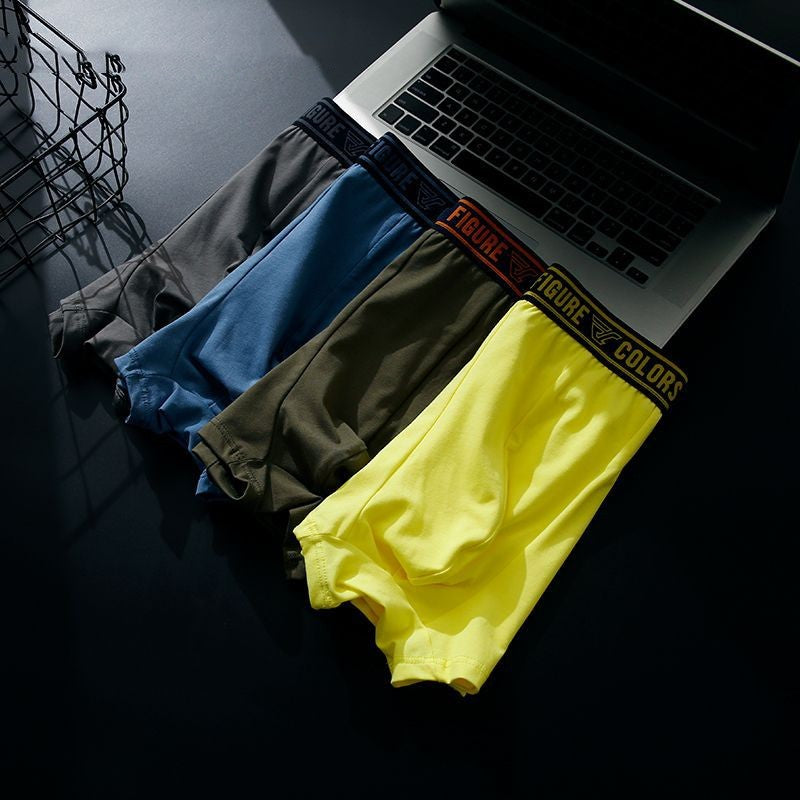 Boxers hommes coton respirant faible taille