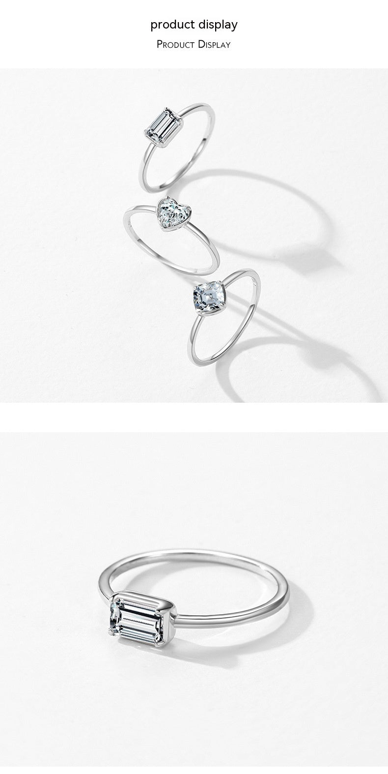 S925 Sterling Silver Wedding Engagement Ring