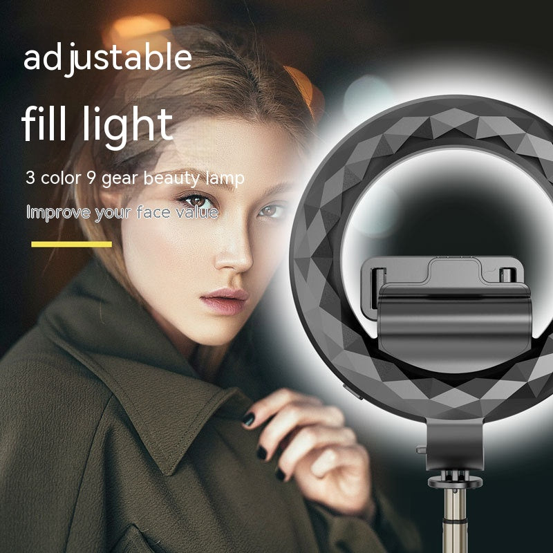 Trépied de remplissage à LED auto-anneau Bluetooth