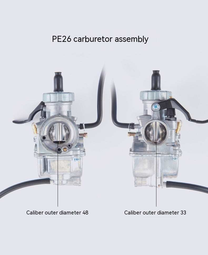 Carburateur d'assemblage de pièces de moteur de moto à cheval Type d'exportation