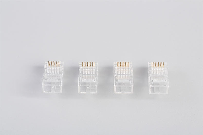 Exquise en conserve 100 PCs Haute Performance Catégorie 6 Crystal Plug Rj45 Crystal Head