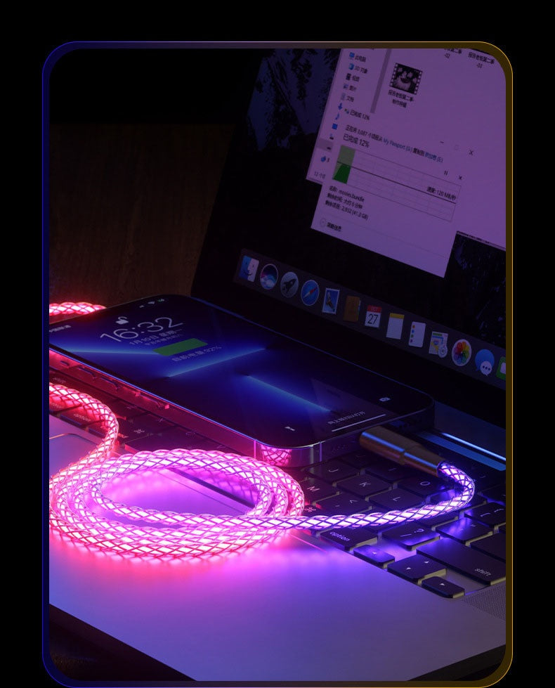 RGB Charge de câble de données couleur magique