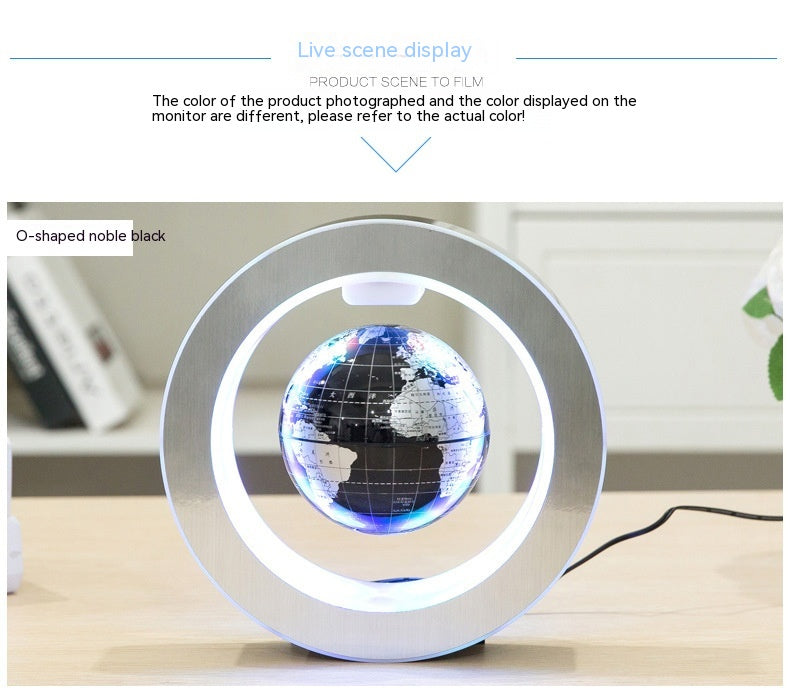 Ornements auto-rotationux Maglev Globe en forme d'O