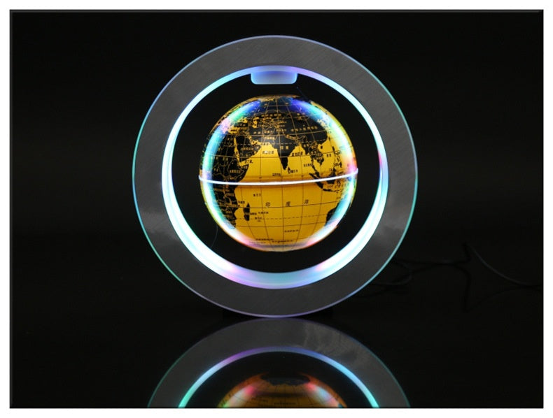 Ornements auto-rotationux Maglev Globe en forme d'O