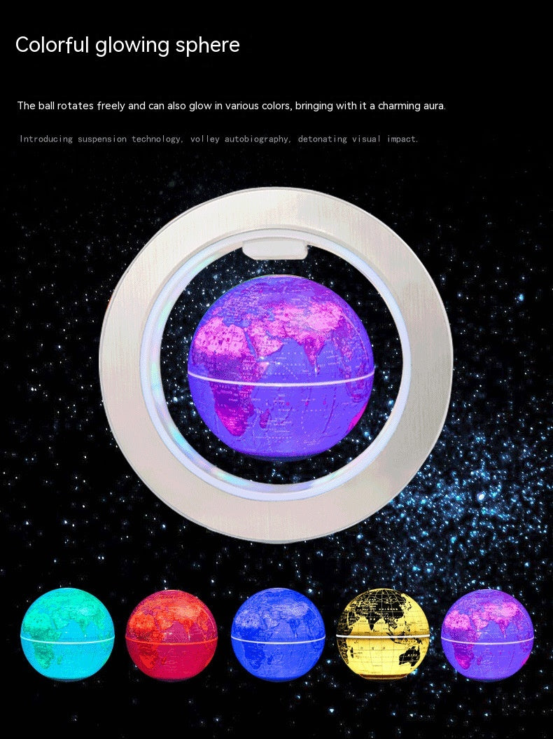 Ornements auto-rotationux Maglev Globe en forme d'O