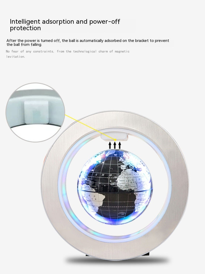 Ornements auto-rotationux Maglev Globe en forme d'O