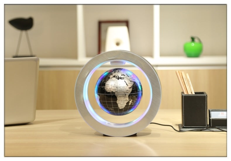 Ornements auto-rotationux Maglev Globe en forme d'O